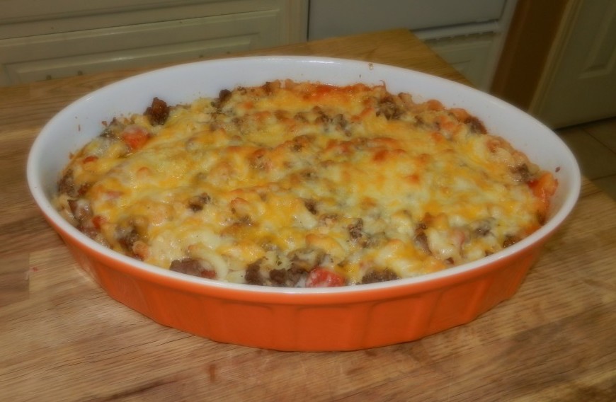 Texas Style Macaroni Beef Casserole